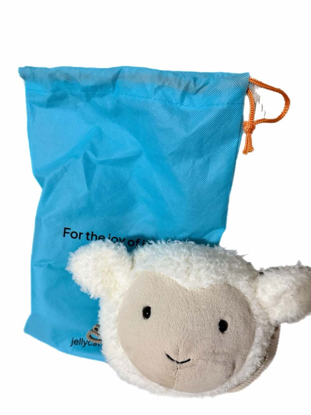 NWT and Jellycat Amuseable Lamb Crossbody purse with drawstring dustbag